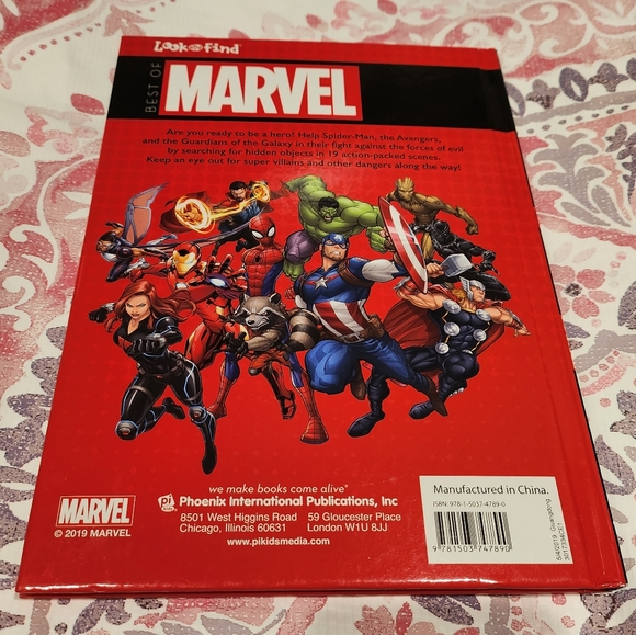 Best of Marvel Spider Man Avengers Look and Find Search Hardcover Book NWT - Picture 6 of 6